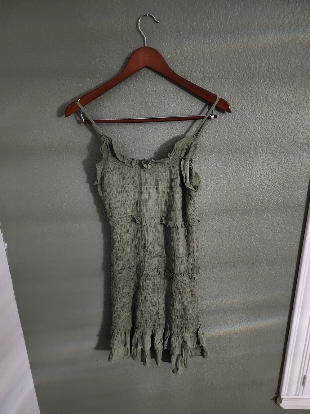 Jessica Simpson Olive Green Textured Dress